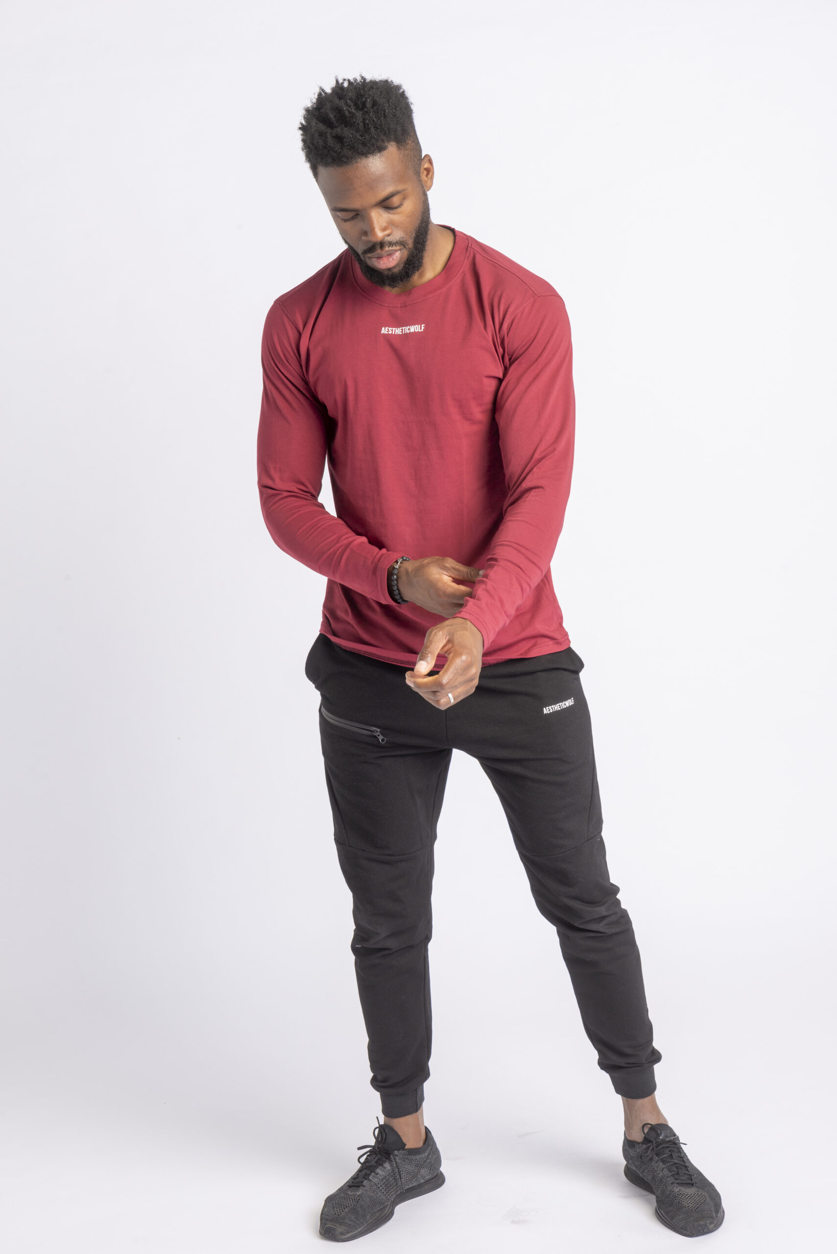 Core Long Sleeve – Biker Red Sport Wears