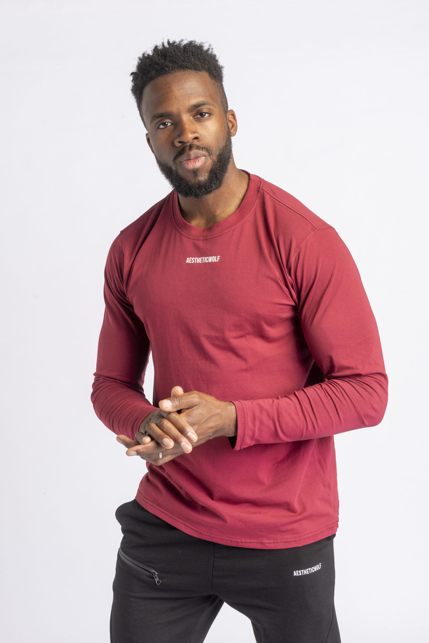 Core Long Sleeve – Biker Red Sport Wears
