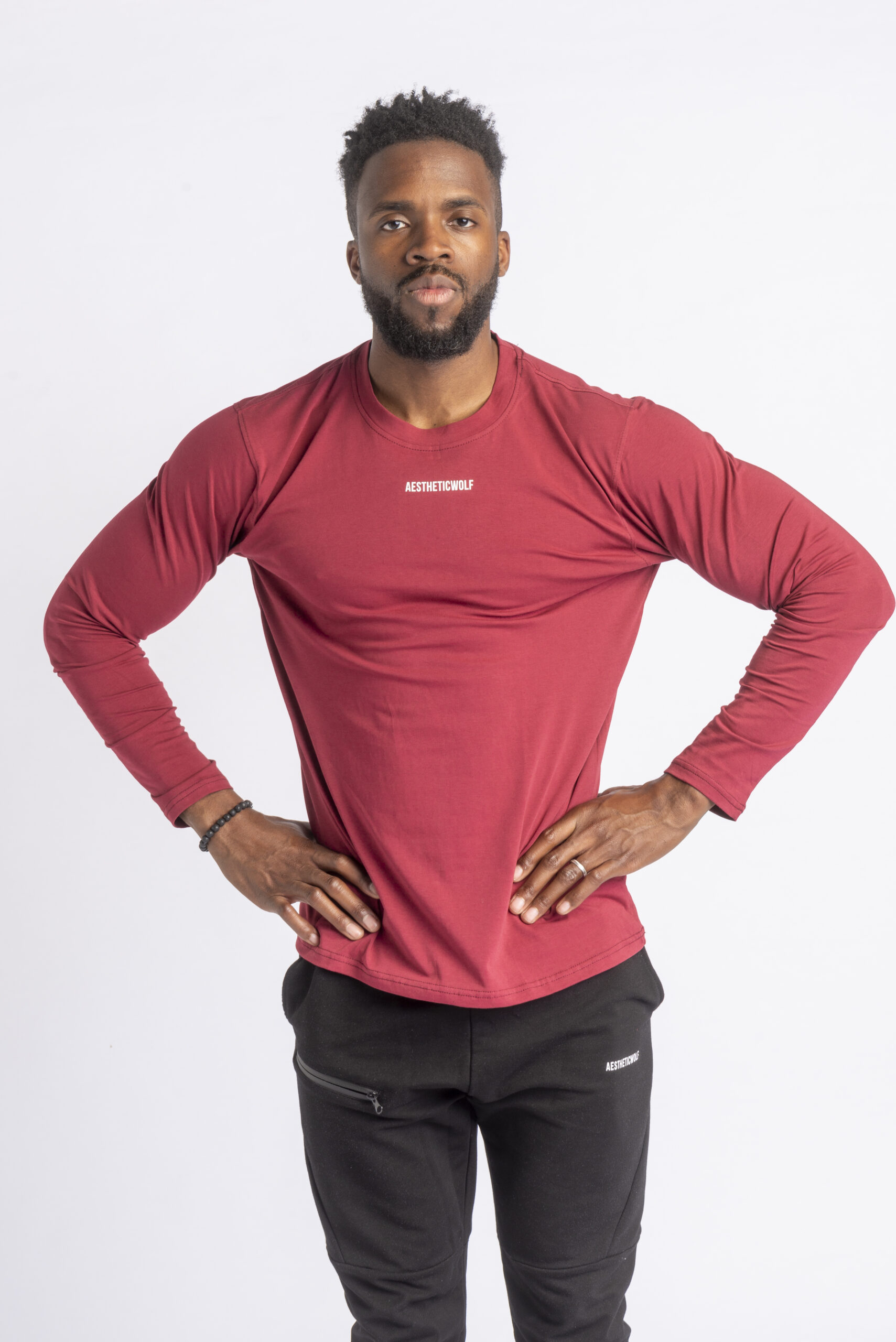 Core Long Sleeve – Biker Red Sport Wears